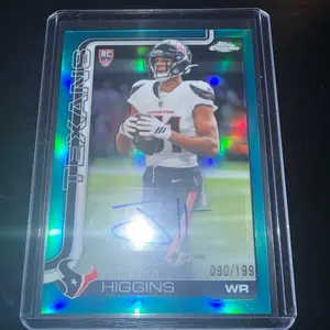 Jayden Higgins Topps Chrome Autograph Teal /199 RC