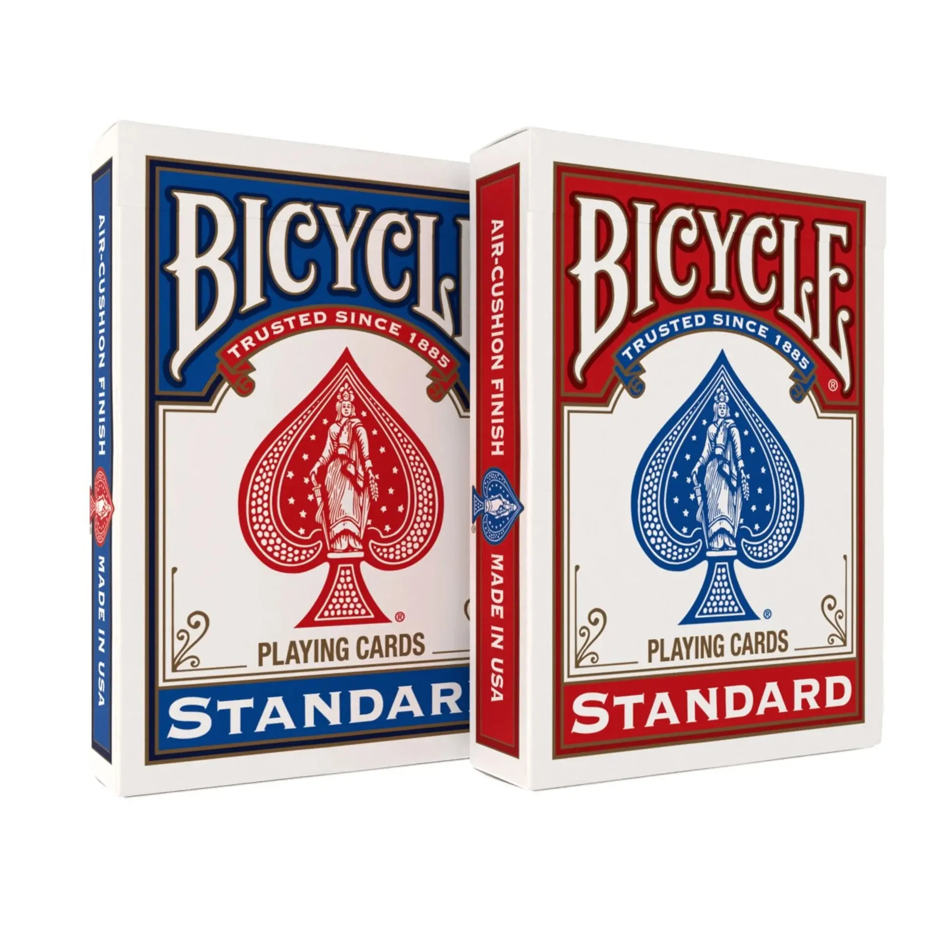 Bicycle Playing Cards 808 Rider Back Deck - Red or Blue, Classic Smooth-Finish Party Game Deck, Card Set, Durable, Party Game Cards