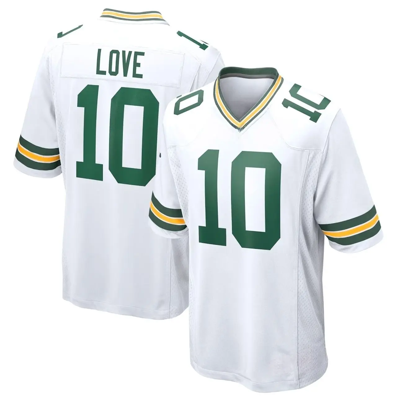 Unisex Football inspired by Love 10 Green Bay Game Player Jersey - White