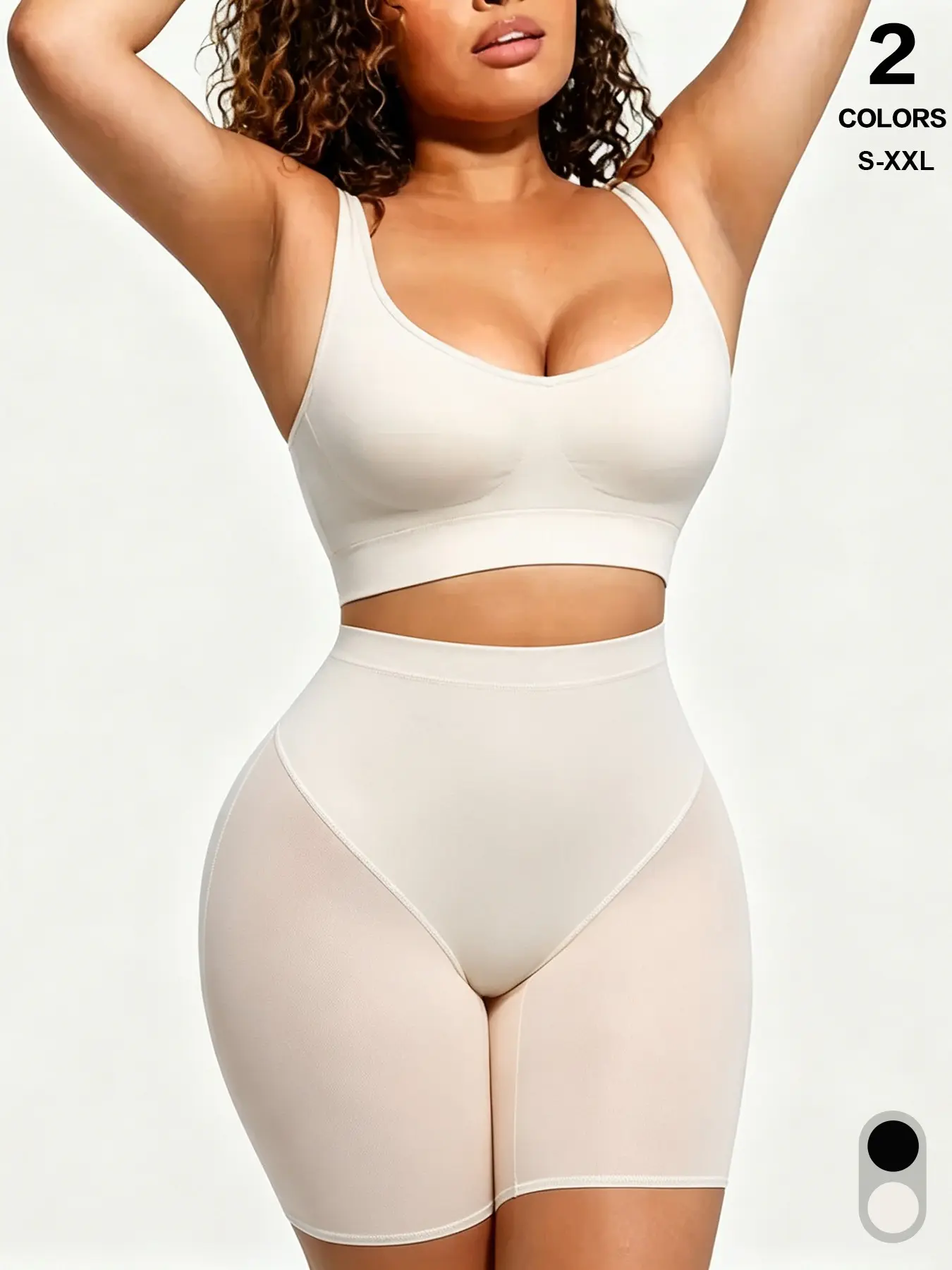 Women’s Sheer Mesh Soft Compression Shapewear Shorts Underwear, Tummy & Thigh Control, Elastic Waist, Casual Style, Organic Textile, All Seasons, Fit