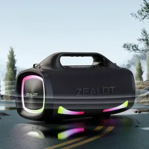 100W Wireless Bluetooth Speaker ZEALOT, 24000mAh Long Battery Life with PD Fast Charge, Outdoor Waterproof Speaker as Power Bank for Gym & Beach, Wireless Speakers