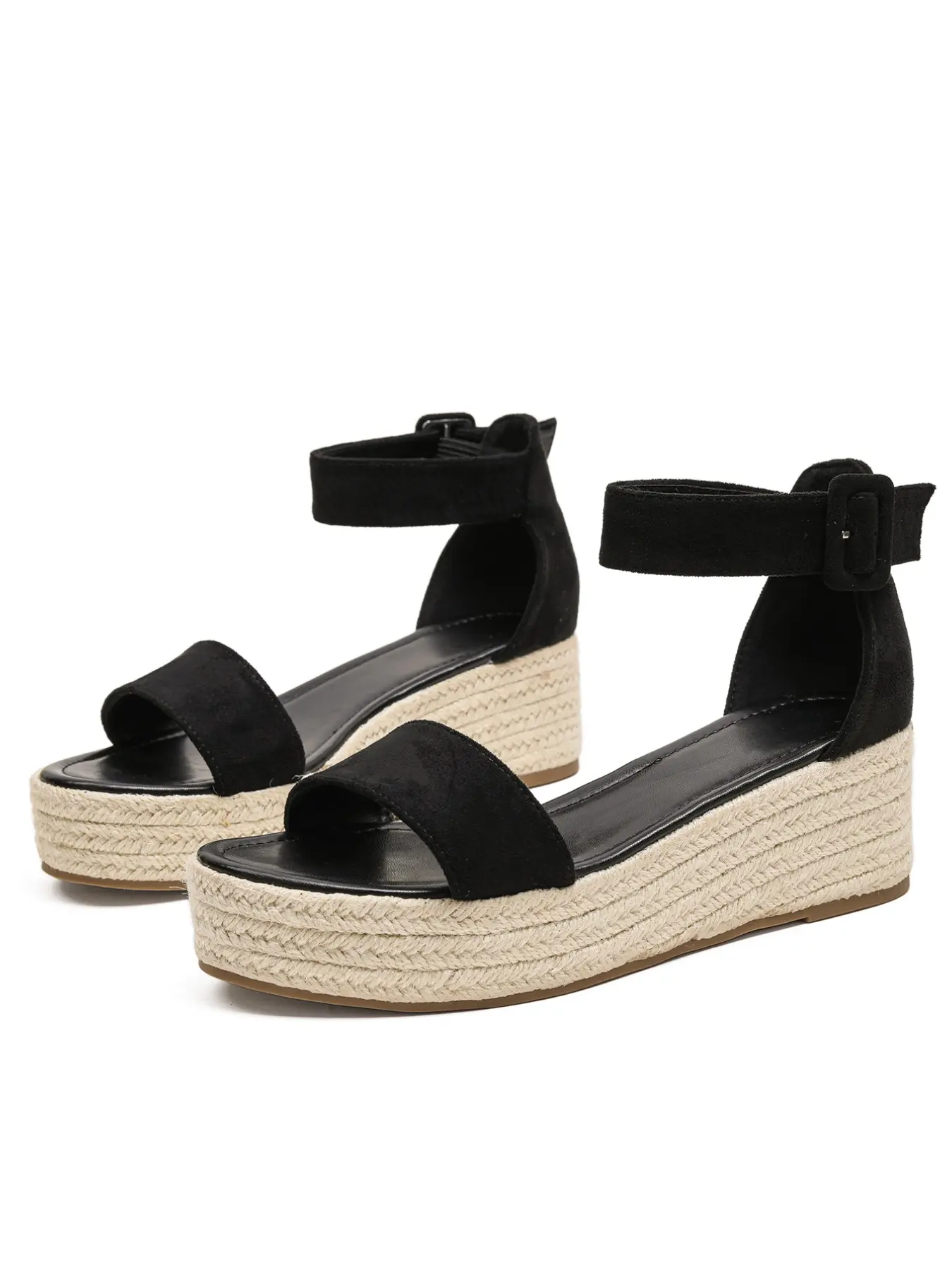 Women's Thick Sole Sandals, Fashion Hollow Design Slippers, Casual Comfort Wedge Peep Toe Flat Summer Shoes, Lightweight Breathable Daily Wear, Casual Summer Footwear