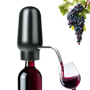 Electric Wine Aerator Wine Pump Dispenser for Wine Bottles Elegant Stainless Steel Design, Rechargeable Gift for Wine Lovers