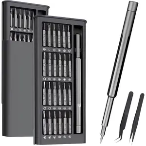 Precision  Set, 27 in 1 Small  Set , Mini S2 Steel Bits with Tweezers,  Mini Repair Tool Kit for Laptop, Phone, PC, Glasses, Watch,
