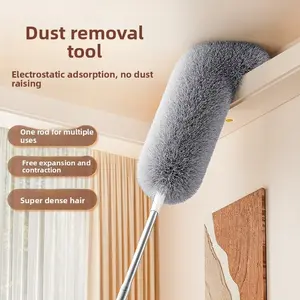 Electrostatic Feather Duster, Retractable Ceiling and Wall Cleaner, Ultimate Tool for Cleaning Walls and Ceilings, Easy Reach Design