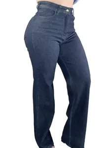 London Dark Denim Straight Bottoms