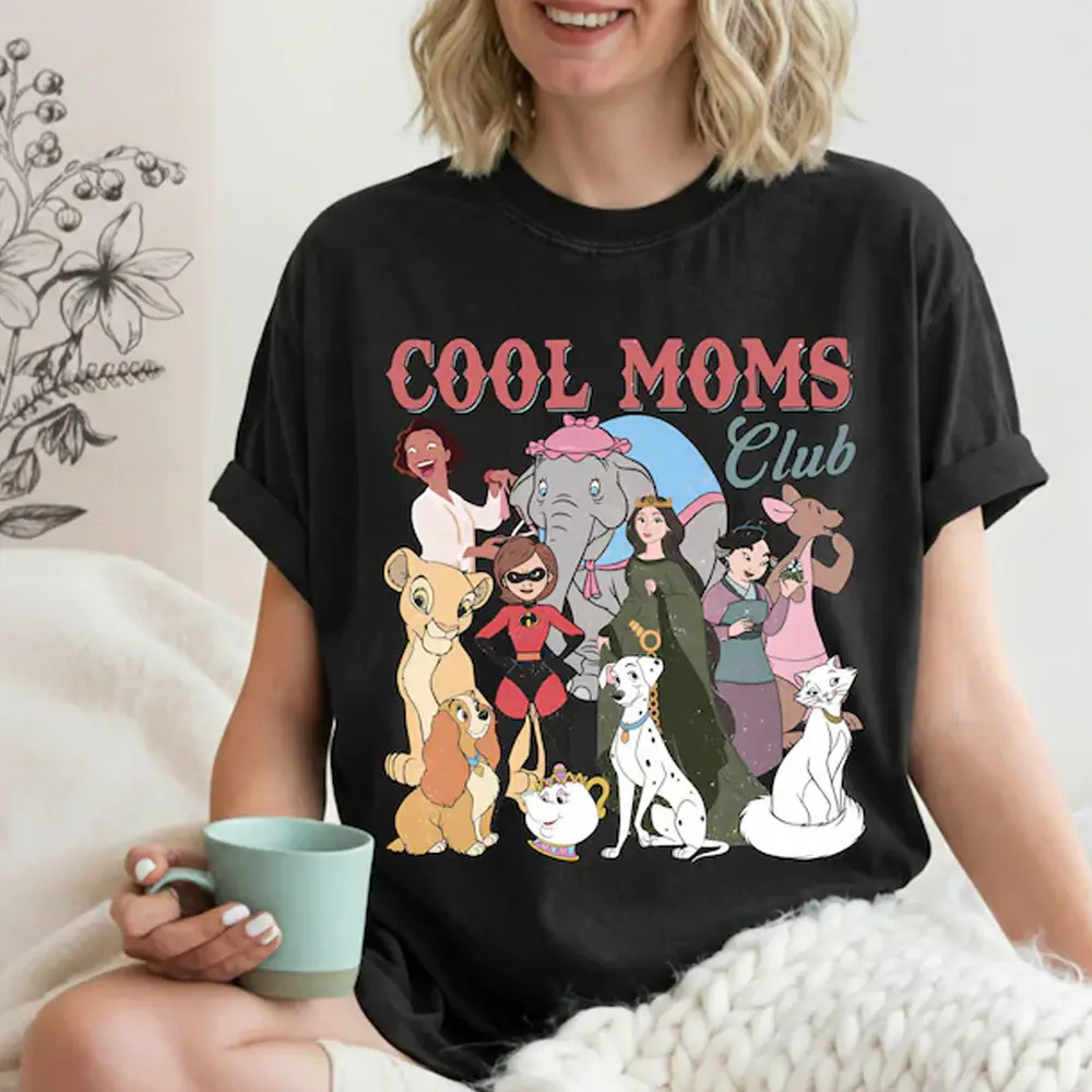Retro Cool Mom Clubs Shirt, Funny Mom Outfit, Moms Shirt, Best Mom Ever Tee, Mothers Day Gifts