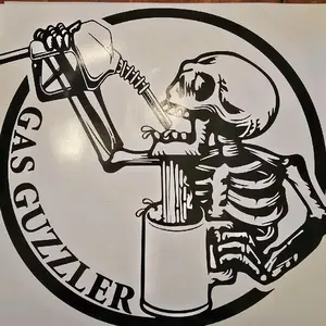 Gas Guzzler Vinyl Decal