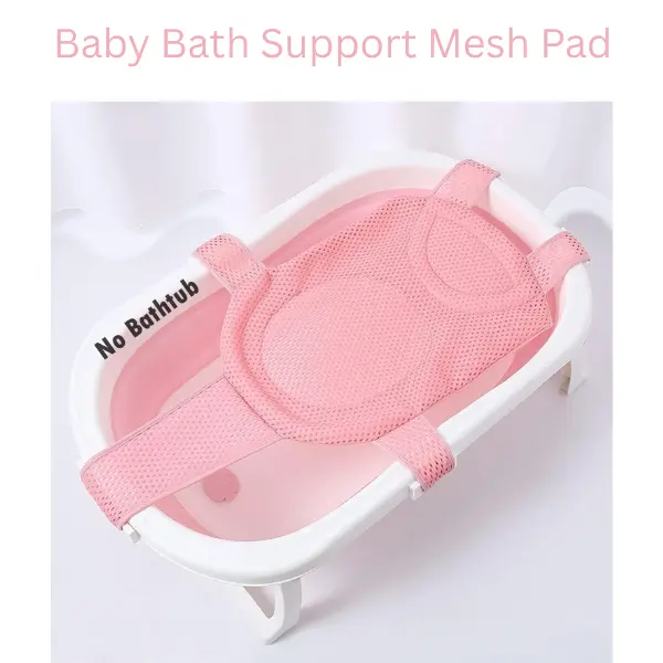 Baby Bath Support Mesh Pad, Newborn Bath Tub Seat, Non Slip Infant Bath Cushion Mat, Adjustable Baby Bathtub Sling for 0-3 Years Summer Gift