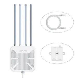 【SummerWins 】WAVLINK WiFi6 Outdoor Mesh Router/AP/Repeater, Dual Band 2.4G+5G AX1800 Long Range Outdoor WiFi Mesh Extender with PoE/4x8dBi High-gain Antennas/IP67 Weatherproof Enclosure/Signal Booster Amplifier#SummerWins ,DealsForYouDays