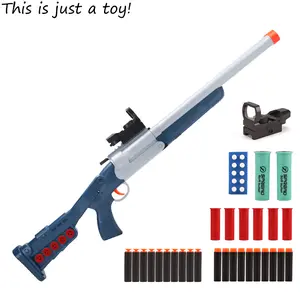 S686 Double Barrel Shell-Loading Blaster Toy Set - 2-in-1 Foam Dart Launcher, 60 EVA Darts, Reusable Shells, Cool Outdoor Stuff, Teenage Boy Gifts for Ages 14+