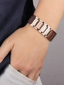 Men's Magnetic Adjustable Copper Bracelet, Minimalist Style Gift for Him, Customizable Size for Perfect Holiday Present