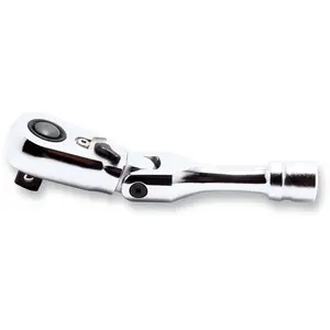 Ko-ken USA KKN3726ZSB 0.375 in. Z-Series Square Drive Ratchet Handle, Quick Release, 72 Teeth, Short Length, Flexible Head, 100 mm, Low Backlash
