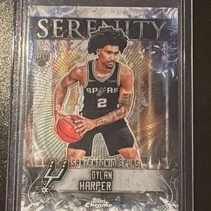 Dylan Harper Serenity San Antonio Spurs NBA Trading Card Topps Chrome Series
