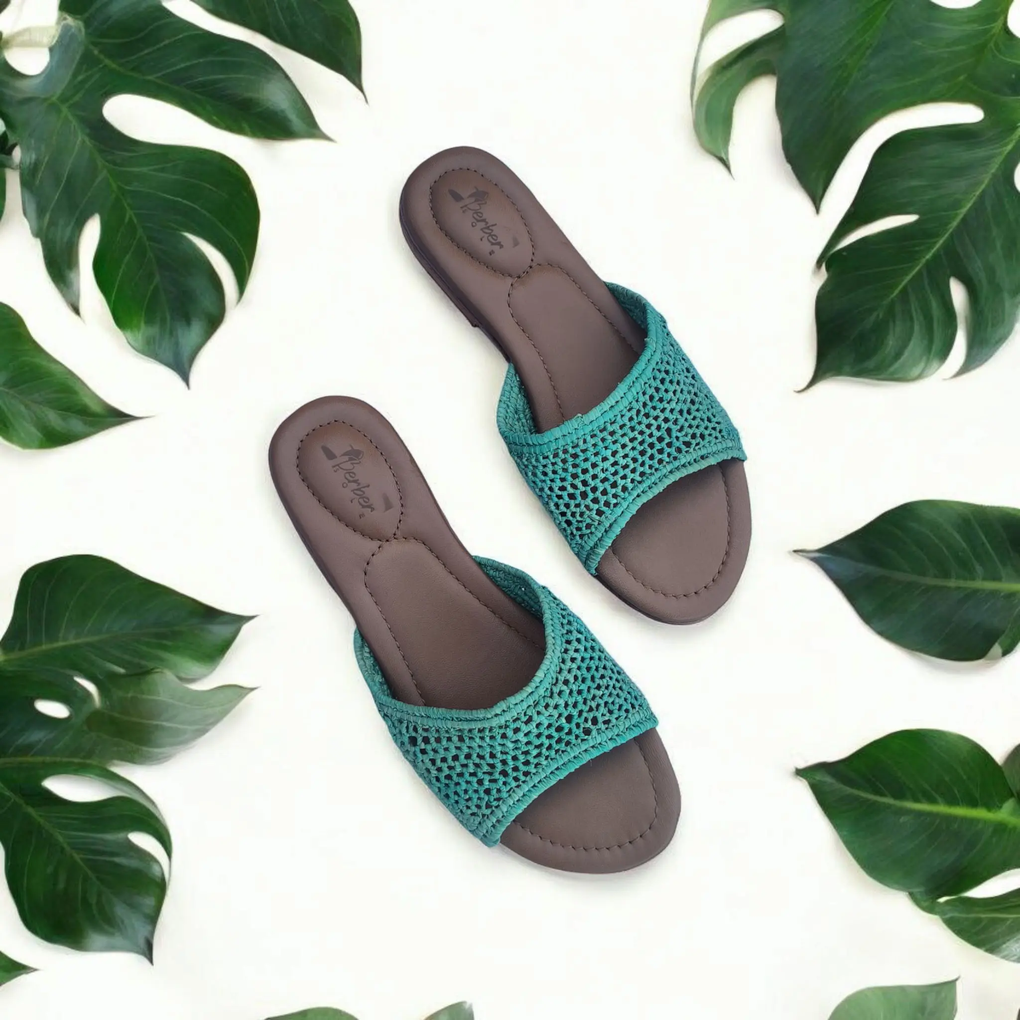Palmira sandals – Handwoven Moroccan Raffia Slippers