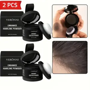 2PACK Hairline Powder，Instantly Conceals Hair Loss, Root Touch up Powder, Hair Shadow Toppers for Women & Men, Touch Up for Thinning Gray Hair, Windproof & Sweatproof