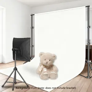 White photography background cloth, 59.06 * 78.74 inches/78.74 * 118.11 inches/118.11 * 118.11 inches/118.11 * 157.48 inches thick high-density background cloth, foldable background cloth, used for photo walls and studio photography (excluding brackets)