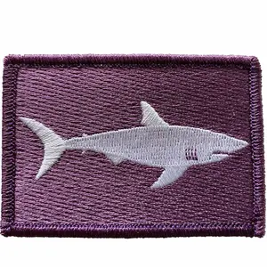 2"x3" Shark Warning Tactical Patch