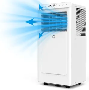 10 000 BTU 3 in 1 Portable Air Conditioner for Rooms up to 450 sq  ft  with Fan and Dehumidification Features with Remote Control  Smart Sleep Mode  24 Hour Timer Aircon Inverter Ac Unit