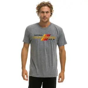 CFP NATIONAL CHAMPIONSHIP 2025 CREW TEE SHIRT - HEATHER GREY