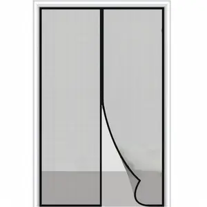 Modern Magnetic Screen Door, 1 Count Anti Mosquito Magnetic Screen Door Protector, Easy To Clean Nylon Net, Self-sealing Mesh Partition