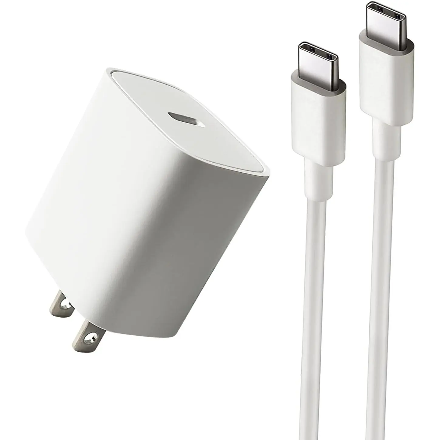 20W USB VR Fast Charger with 6.6Ft PVC Type-C Cable, Wearable Headset Accessories for Oculus Meta Quest 1/2/3 & Pico 4/4 Pro (White), Electronic