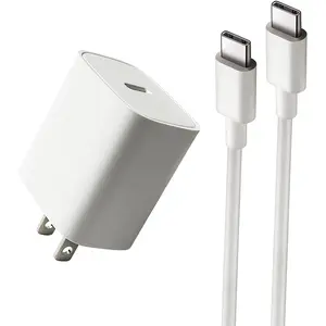 20W VR Fast Charger for Oculus Meta Quest 2/3/1 & Pico 4/4 Pro - 6.6Ft Type-C Cable (White)