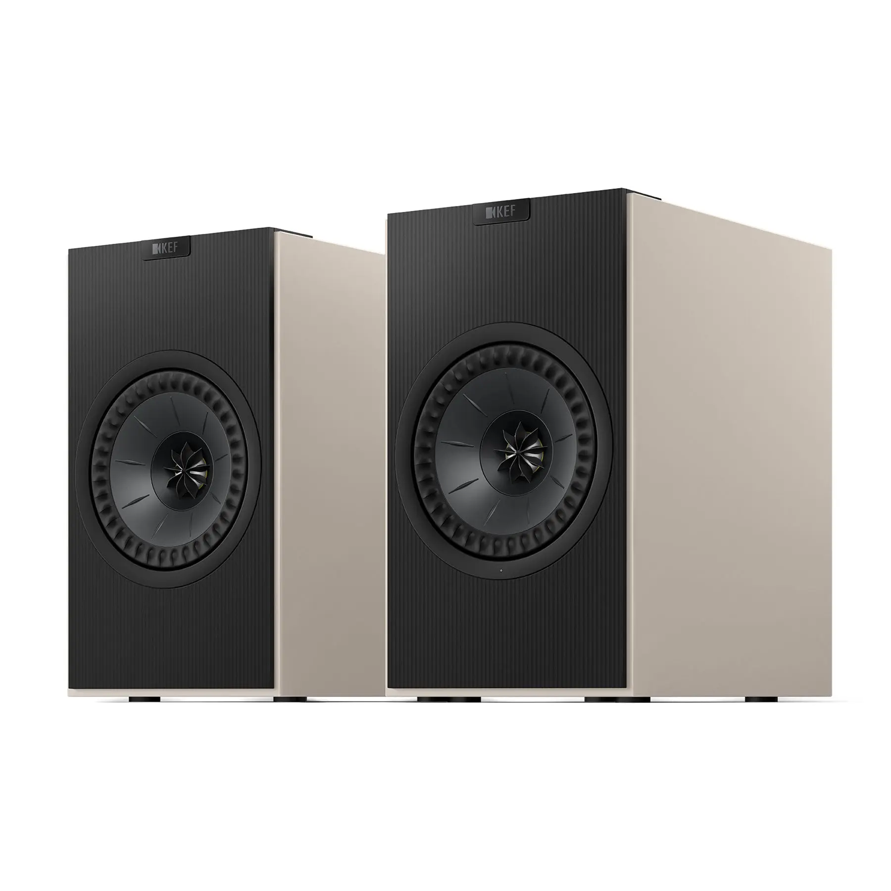 KEF Coda W Powered Stereo Speakers Pair - Bluetooth Enabled, Aluminium-Magnesium Build, Retro Design, Integrated Audio Amplifier, USB Compatibility, Included Cable, Remote Control, Digital Subwoofer