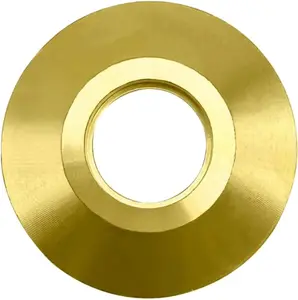 Poolzila Brass Flange Collar for Safety Cover Anchors, 9/16" Diameter