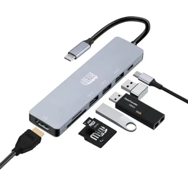 Adesso AUH-4025 USB C 7-in-1 Docking Station