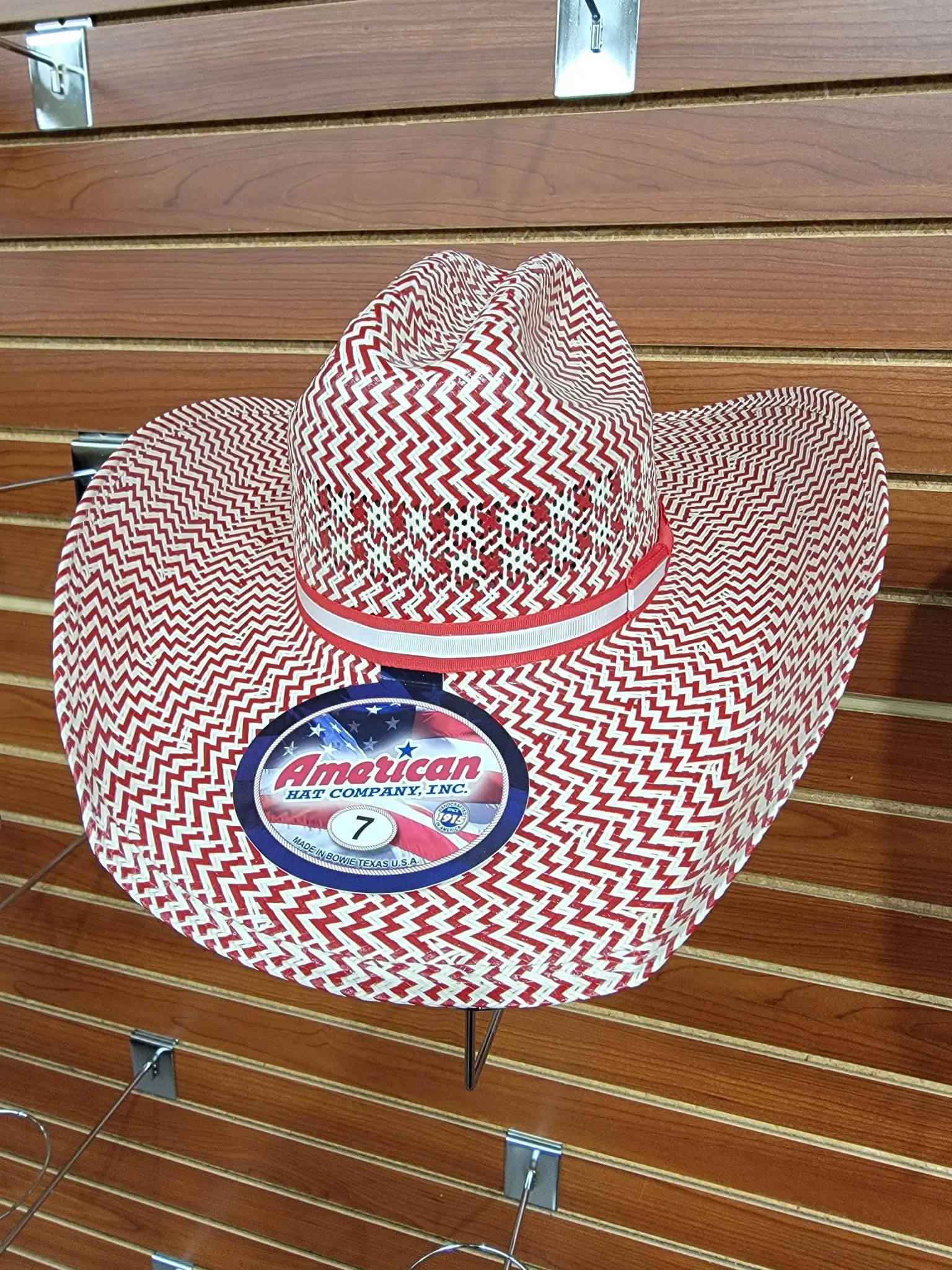 American Hat Co 2010 Limited Edition Red-White america250 Fashion Accessory Hat