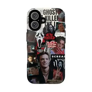 Ghost face Horror Phone Case – Scream Movie Scary Mask Horror Movie Aesthetic | Cover for iPhone 16 15 14 13 12 Max Pro, Gift