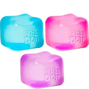 Nice-Cube 3-Pack Premium Sensory Squishy Fidget Toy, Super Soft Decompression Squeeze Gadget, Anxiety Relief Products for ADHD, Stress Relief Fidgeting Sensory Stress Reliever, Thoughtful Gift Desk Tool