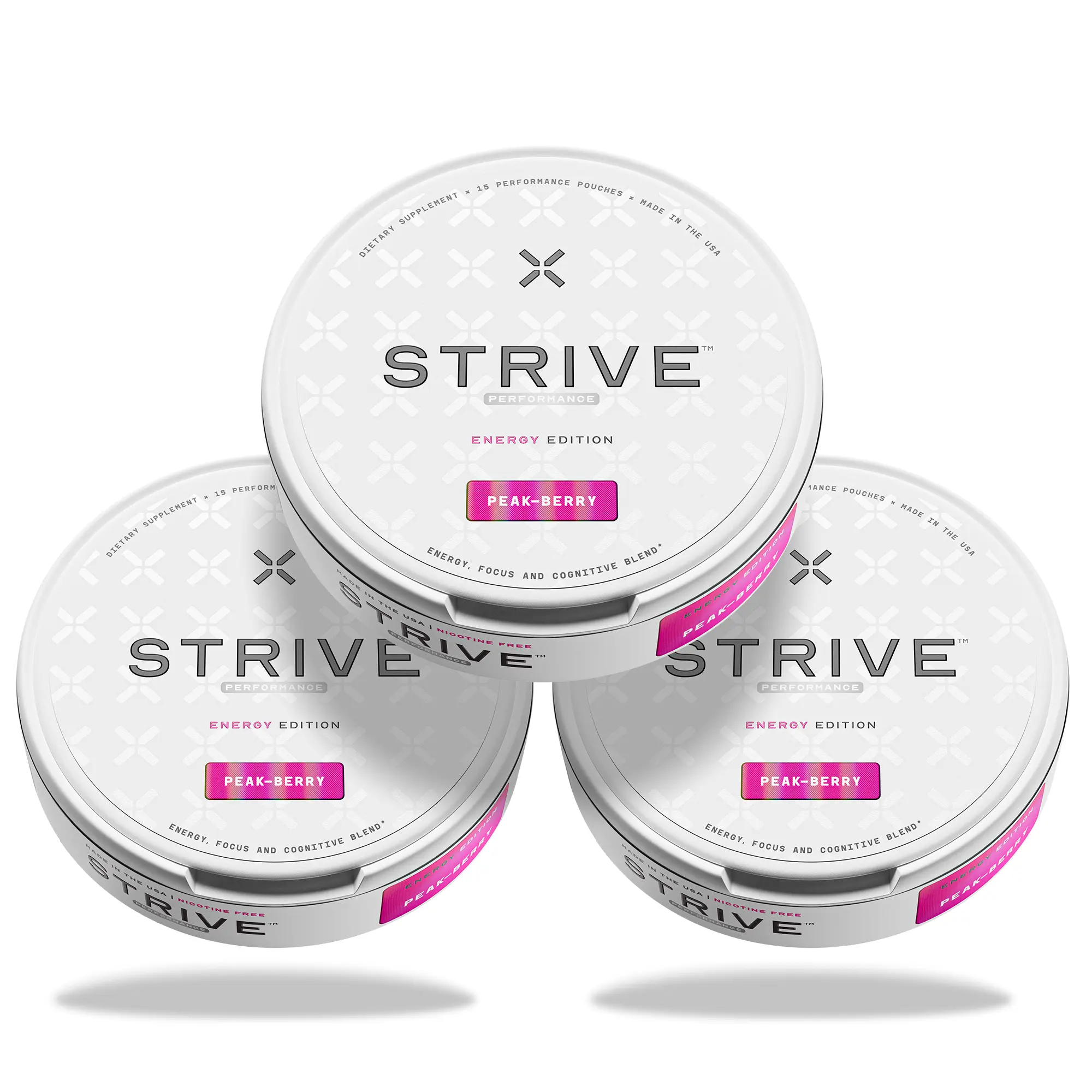 Strive Performance • Peak Berry (3 pack) • Caffeine Energy Pouches
