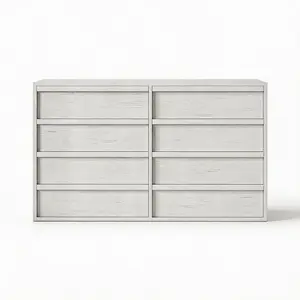 OP-Garvee 58.7 Inch Wide 9 Drawer Dresser for Bedroom Wood Horizontal Chest of Drawers Large Storage Cabinet for Living Room Hallway Entryway Wood Finish Modern Geometric Console Table dining set Mobile Standing Desk with Wheels coffee