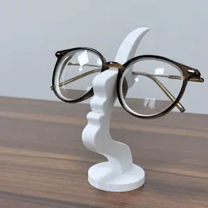 Unique Arc-Shaped Eyeglass Holder, Practical Design, Durable Plastic, Ideal for Living Room, Bedroom, Office, Gift Idea, Desk Decor
