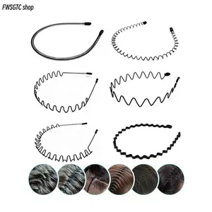 6-piece unisex solid wavy zig zag headbands with non-slip elastic design. Slim and comfy to wear, minimalist basic style. Practical hair accessories perfect for daily look, sports workouts and all casual occasions.