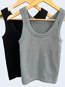 Reversible Neckline Seamless Ribbed Tank