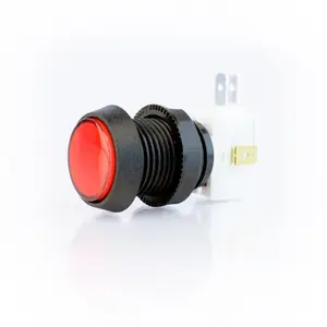 Small Red Plastic Mechanical Push Button