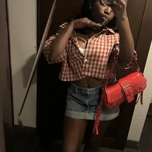 Pacsun Women's Bella Stretch Medium Indigo Mid Rise Jean Mini Skirt - Multicolor