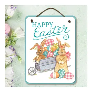 Courtside Market Happy Easter Bunny 12x16 Artboard with Twine