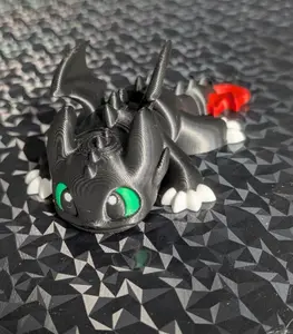 Articulated Toothless - How to train your dragon