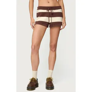 Edikted Women's Riley Striped Knit Shorts