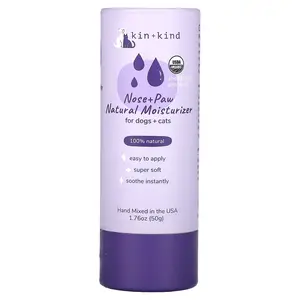 Kin+Kind Nose & Paw Natural Moisturizer, For Dogs & Cats, 1.76 oz (50 g)