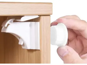 2026 Child Safety Magnetic Cabinet Locks,Baby Proofing Magnetic Drawer Locks for Kitchen, Cabinet Lock Baby Proofing with Adhesive No Drill(10 Locks and 2 Keys)