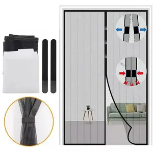New Mosquito Door Net Mesh Screen Bug Pet Patio Hands Free Magnetic Magic Closer