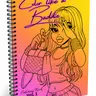Color Like a Baddie Vol.1 Adult Spiral-Bound Paper-Based Artist-Friendly Coloring Book - Cozy Coloring, Chic Baddie Style Pages, Mood Booster, Confident Self Tapper, Affirmations Key Chain, Women's Gift