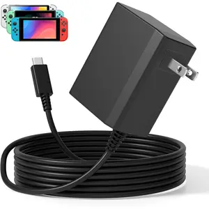 Replacement for   Charger AC Adapter,Power Cord Compatible with  Lite/OLED/Steam Deck-39W 15V 2.6A   with 5FT USB C , TV Mode Support