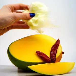 Habanero Mango Flavored Cotton Candy - Spicy Sweet Snack Candy Snack Sweet spicy candy