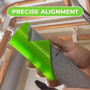 [Versatile Foam Pipes] 3-Pack Versatile Plastic Pipe Insulation Cutter Set - Easy Cut Foam Residential, Industrial & Commercial Insulation, Fits 41mm, 46mm, 53mm Pipes,Halloween, Thanksgiving Day